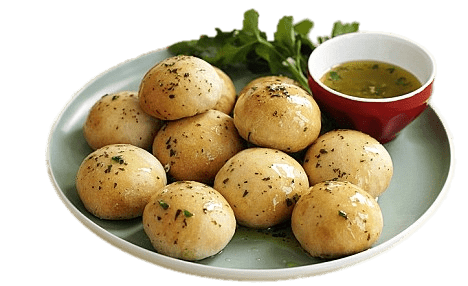 Dough Balls on A Plate