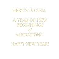 New Year 2024 New Beginnings