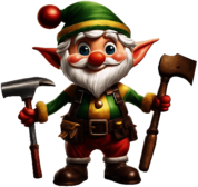 Toy-making Christmas Elf