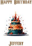 Happy Birthday Jeffery, Personal Custom Message