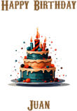 Happy Birthday Juan, Personal Custom Message