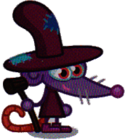 Rebus the Scraggy AristoRat Holding Hammer