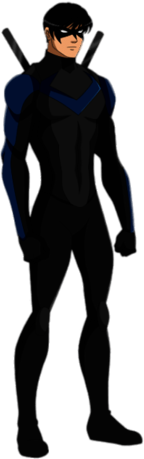 Nightwing with Katanas