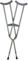 Crossed Underarm Crutches