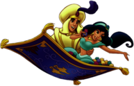 Aladdin and Jasmine on the Magic Carpet