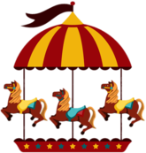 Merry Go Round With Three Horses