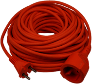 Orange EU Extension Cord