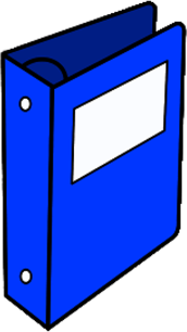 Blue Binder Clipart