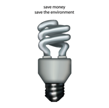 compact fluorescent lightbulb