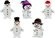 Winter Collection Of Snowmen