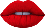 Red Lipstick on Lips