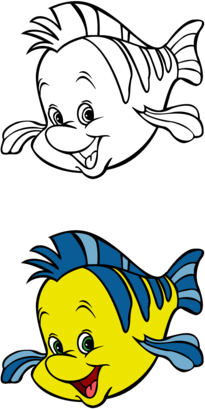 The little mermaid - Flounder