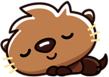Yawnsy the Sleepwalking Otter Sleeping