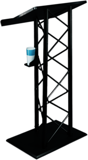 Metal Pulpit With Cup Holder