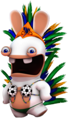 Rabbid In World Cup Outfit