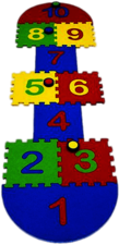 Hopscotch Puzzle Mat
