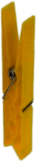 Yellow Plastic Clothes Peg