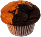 Muffin Vanilla and Chocolate