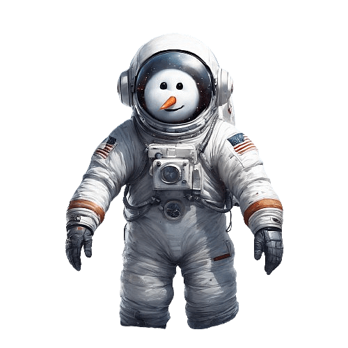 Astronaut Snowman