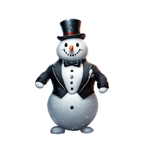 Elegant Party Snowman