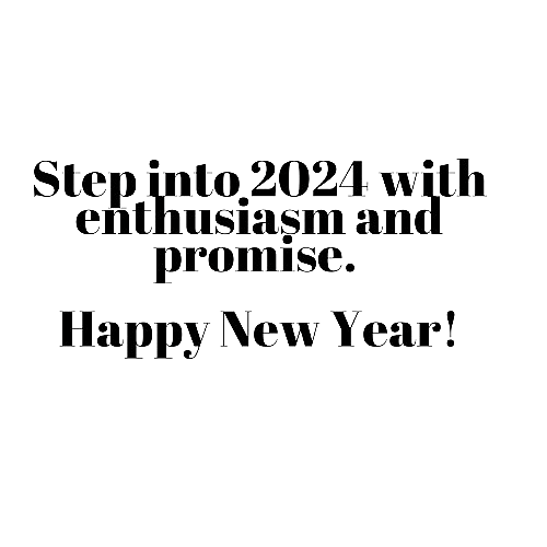 New Year 2024 Enthusiasm