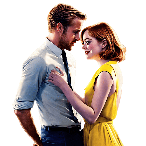 Ryan Gosling and Emma Stone in La La Land