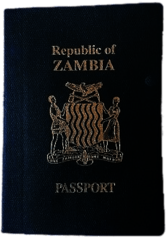 Passport of the Republic of Zambia