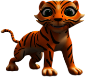 Wissper Character Stripes the Tiger