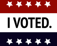 I Voted Sign