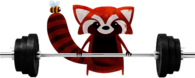 NAT Red Panda Lifting Weights