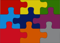 Solved Nine Piece Puzzle