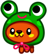 Scamp the Froggie Doggie Turned To the Left