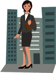 Woman in Business Attire