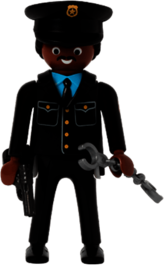 Playmobil Black Policeman