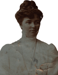 Beautiful Young Victorian Woman In A White Dress