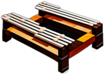Low poly marimba app icon