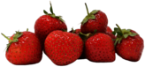A Small Group Of Strawberries