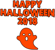 Happy Halloween 2018 Scary Ghost Bloody Font