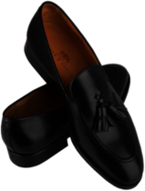 Hawes & Curtis Black Loafers