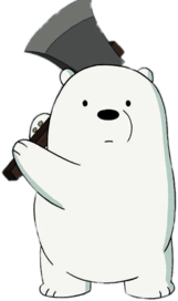 Ice Bear Holding An Axe