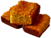 Three Pieces of Cornbread