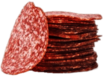 Pile Of Milano Salami Slices