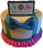 Gender Revealing Cake Bow Tie