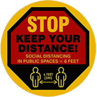 Keep Your Distance Sticker