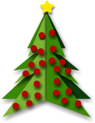 Christmas Tree With Red Balls Clipart