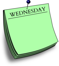 Wednesday Pinned Note