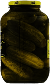 Jar of Whole Pickles (Gherkins)