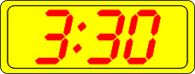 Digital Clock 3:30