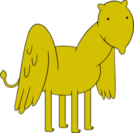 Adventure Time Winged Lemongrab Horse