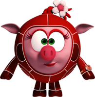 Kikoriki Rosa In Suit